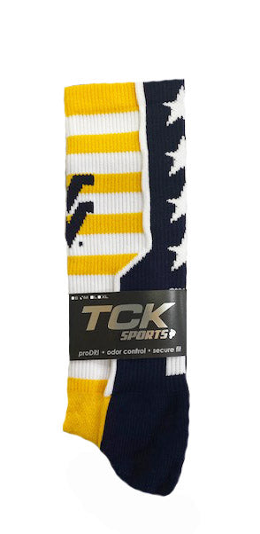 WVU Flag Socks