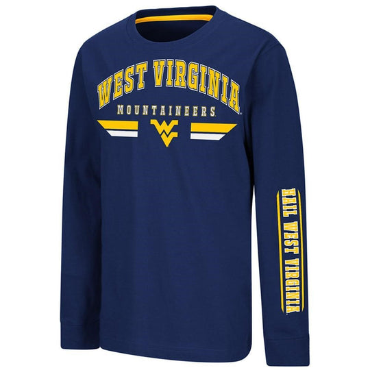 WVU Youth Reef Blower Long Sleeve Tee