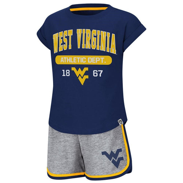 WVU Girls Charge It Short Set
