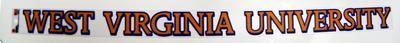 WVU Banner Static Decal