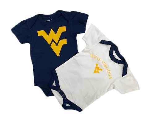 WVU Tonya Girls 2 Onesie Set