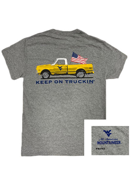 WVU Keep on Trucking Tee