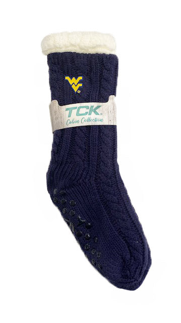 WVU Miss Chalet Cabin Socks
