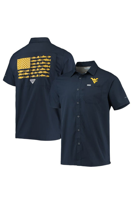 WVU Slack Tide Camp Shirt